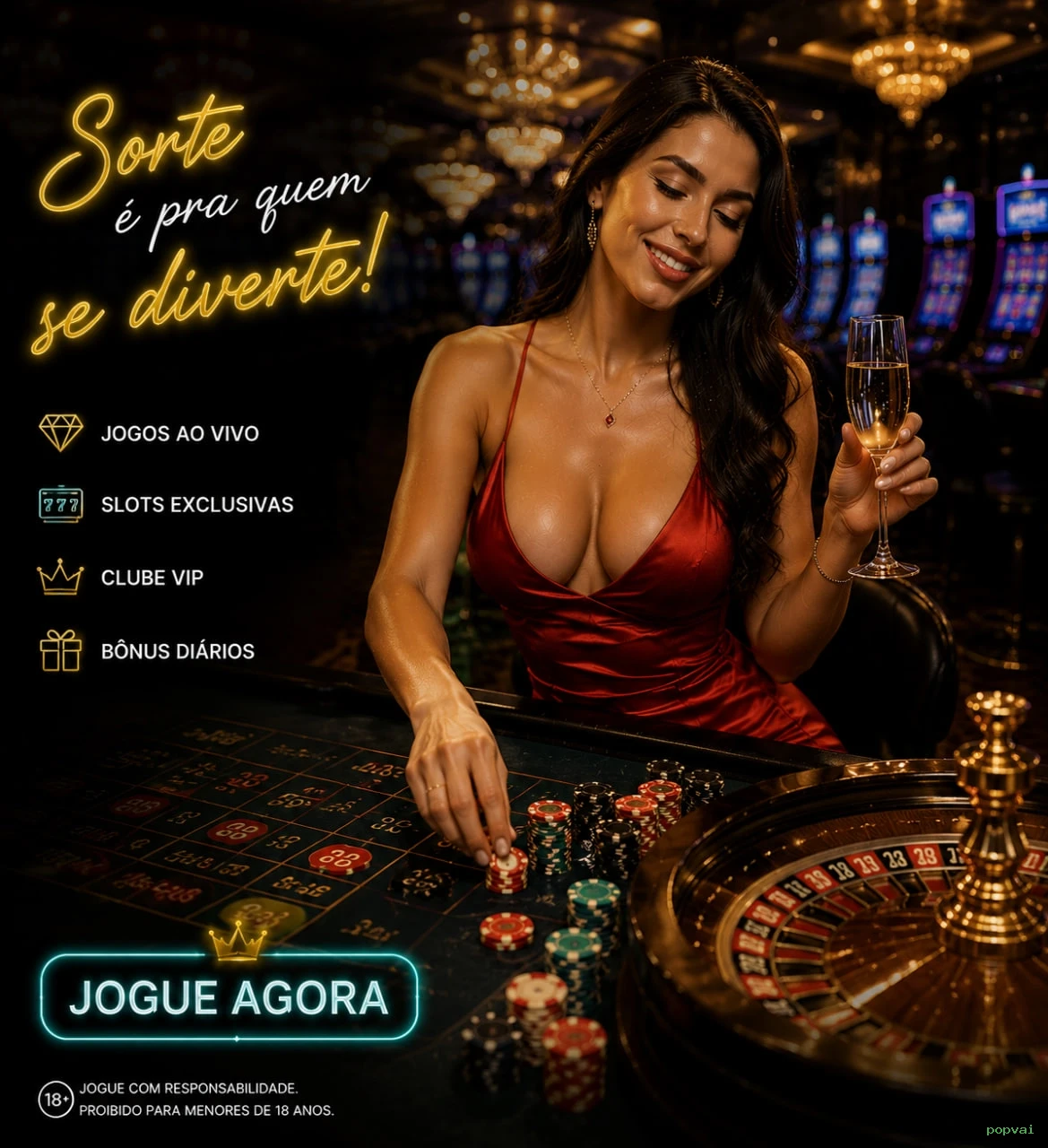 Controles de paJogonto e BRL em popvai